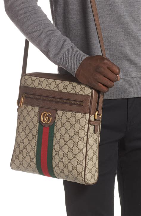 gucci supreme tasche herren|Gucci men's Messenger bags.